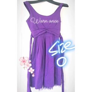 Purple A Line Dress